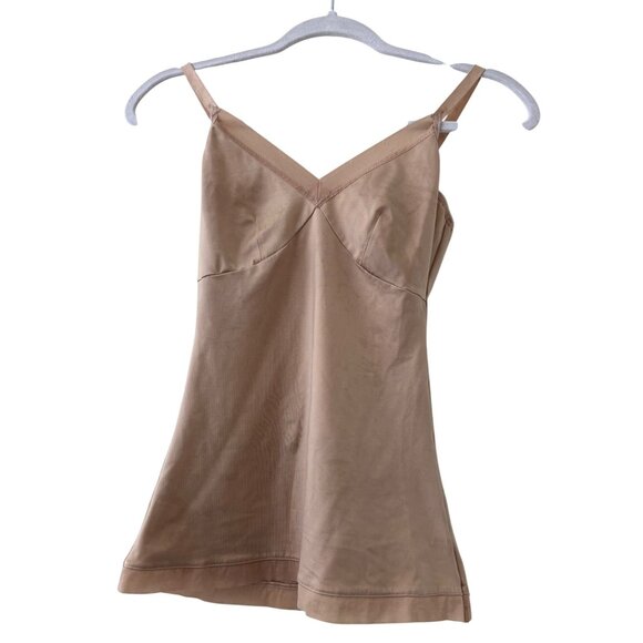 Spanx Simplicity Shapewear Tank Nude Beige Medium Adjustable Straps Nylon Blend - Picture 3 of 12